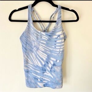 Yogabela Liberdade Tank Top Blue Animal Print Women's Small